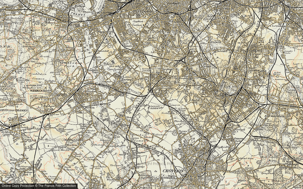 Old Map of Streatham Vale, 1897-1902 in 1897-1902