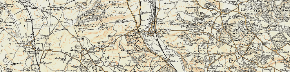 Old map of Streatley in 1897-1900