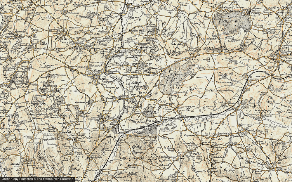 Old Map of Street, 1898-1899 in 1898-1899