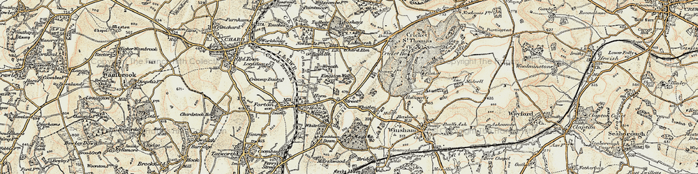 Old map of Street in 1898-1899