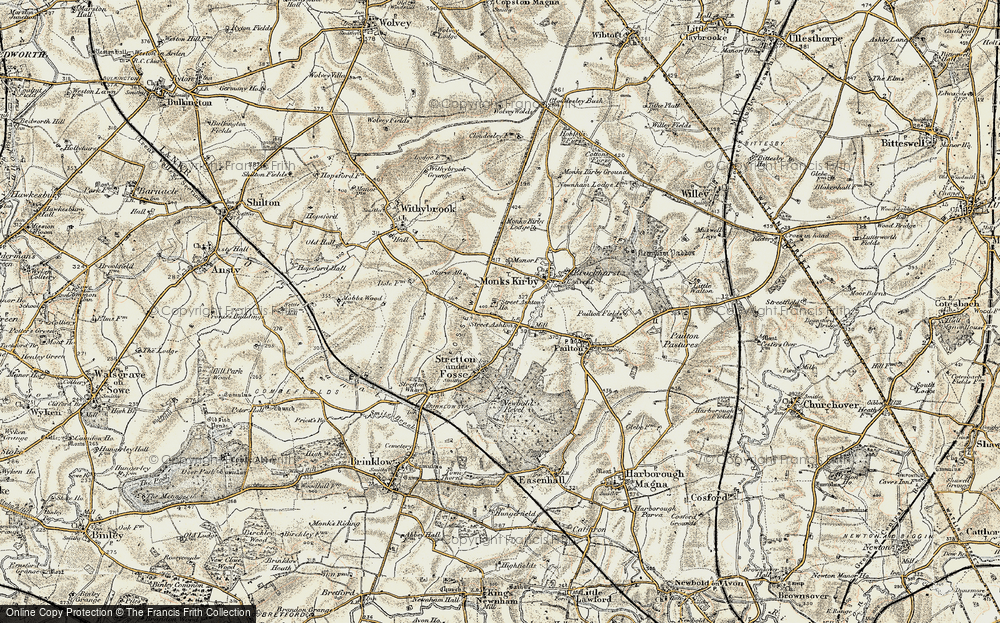 Old Map of Street Ashton, 1901-1902 in 1901-1902