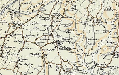 Old map of Street End in 1897-1899
