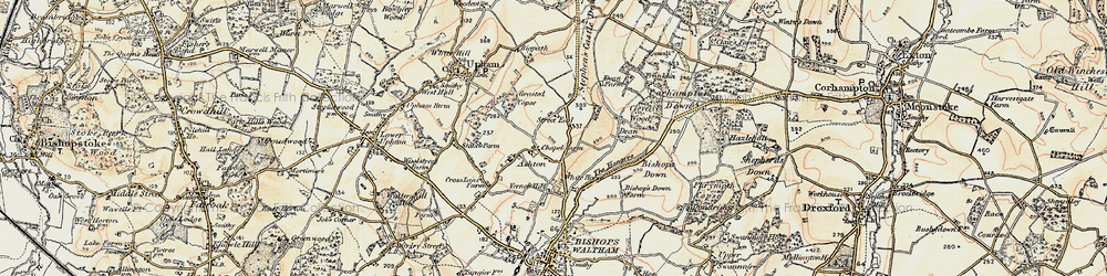 Old map of Belmore Ho in 1897-1900