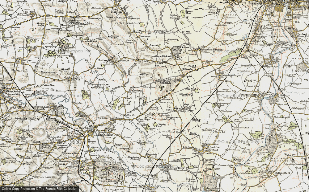 Old Map of Historic Map covering Steeton Grange in 1903