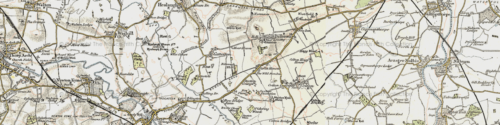 Old map of Steeton Grange in 1903