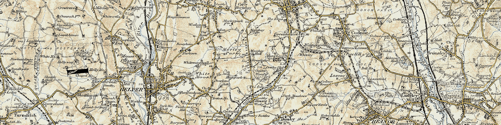 Old map of Street Lane in 1902