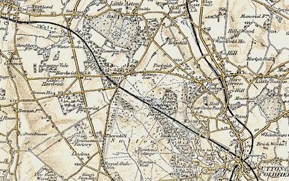 Old map of Streetly in 1902