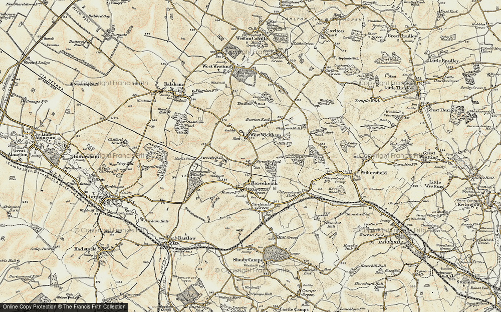 Old Map of Streetly End, 1899-1901 in 1899-1901