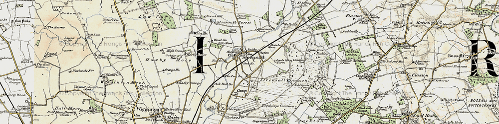 Old map of Strensall in 1903-1904