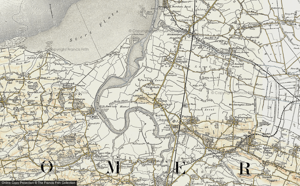 Old Map of Stretcholt, 1898-1900 in 1898-1900
