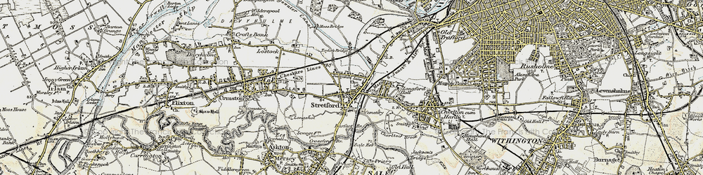 Old map of Stretford in 1903