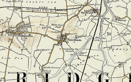 Old map of White Cross Field in 1901