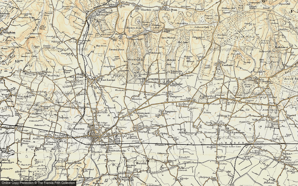 Old Map of Strettington, 1897-1899 in 1897-1899