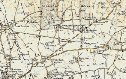 Old map of Strettington in 1897-1899