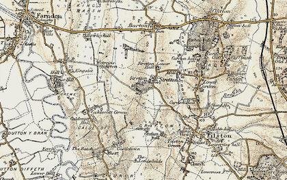 Old map of Wetreins, The in 1902