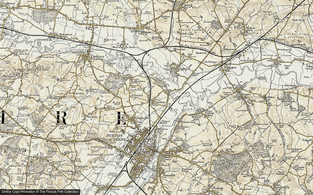 Old Map of Stretton, 1902 in 1902