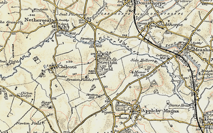 Old map of Stretton en le Field in 1902