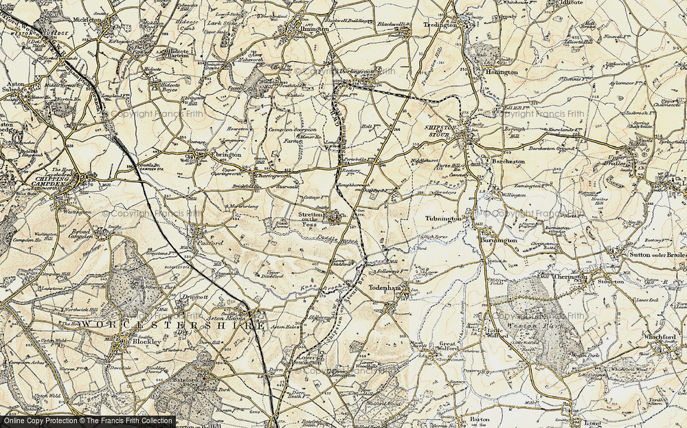 Old Map of Stretton-on-Fosse, 1899-1901 in 1899-1901