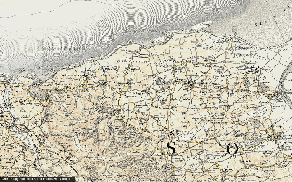 Old Map of Stringston, 1898-1900 in 1898-1900