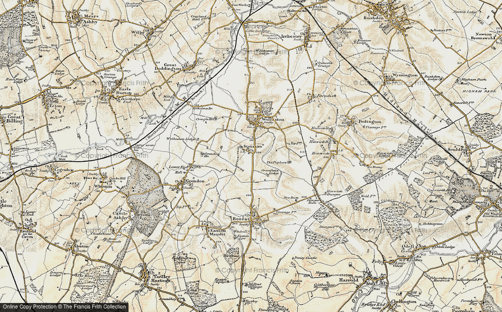 Old Map of Strixton, 1898-1901 in 1898-1901
