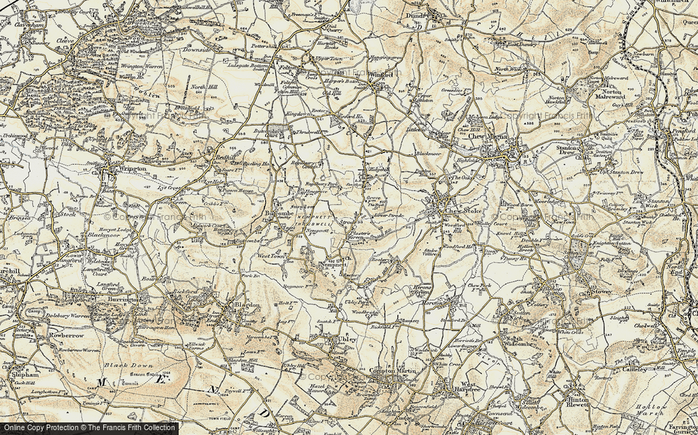 Old Map of Strode, 1899 in 1899