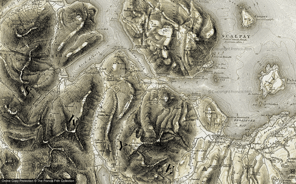 Old Map of Strollamus, 1908-1909 in 1908-1909