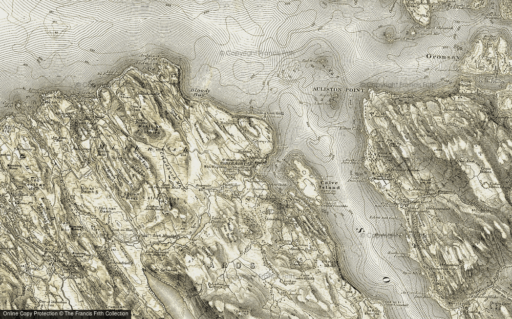 Old Map of Strongarbh, 1906-1908 in 1906-1908