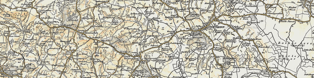 Old map of Strood in 1898