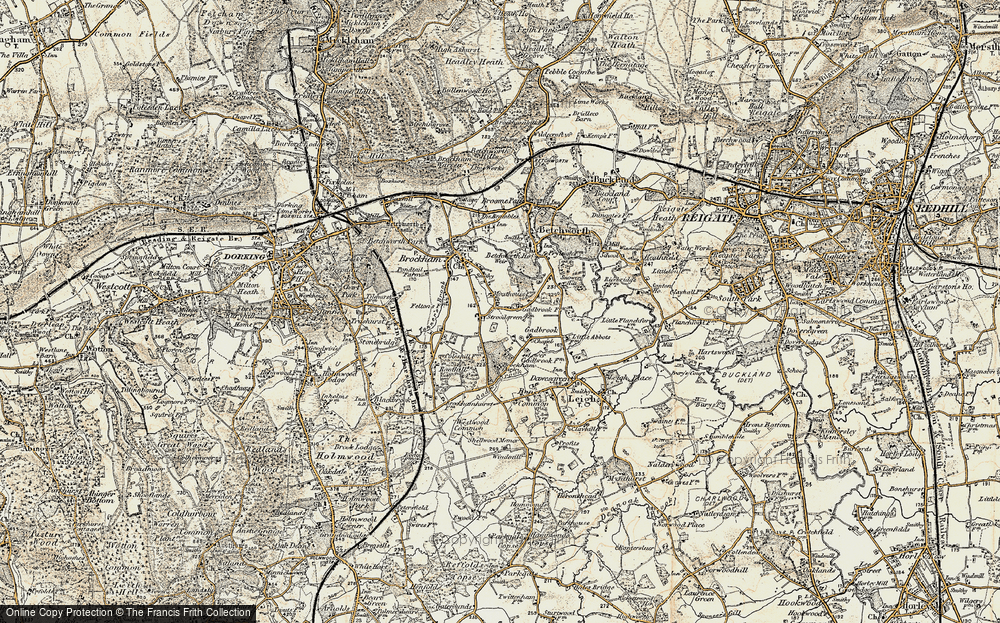 Old Map of Strood Green, 1898-1909 in 1898-1909