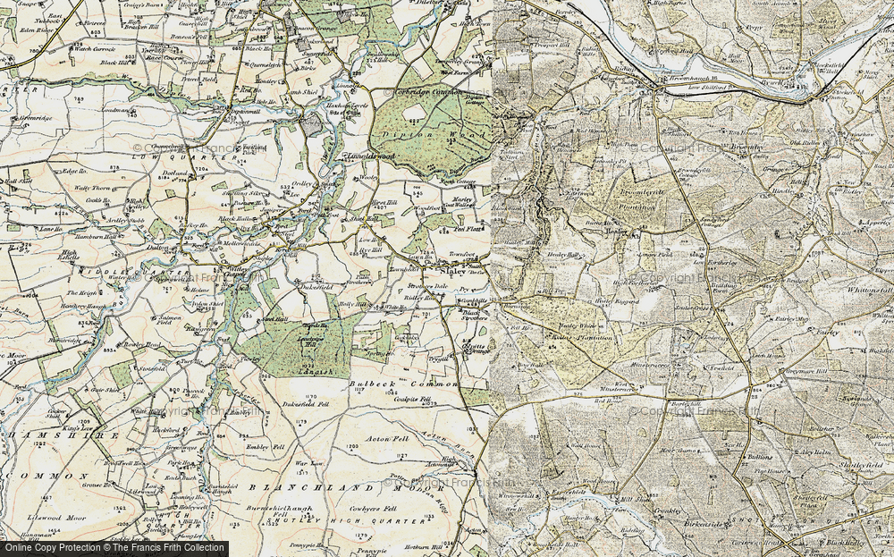 Old Map of Strothers Dale, 1901-1904 in 1901-1904