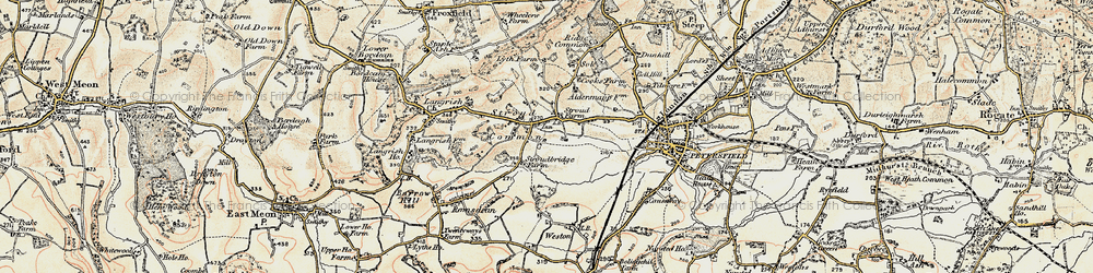 Old map of Stroud in 1897-1900