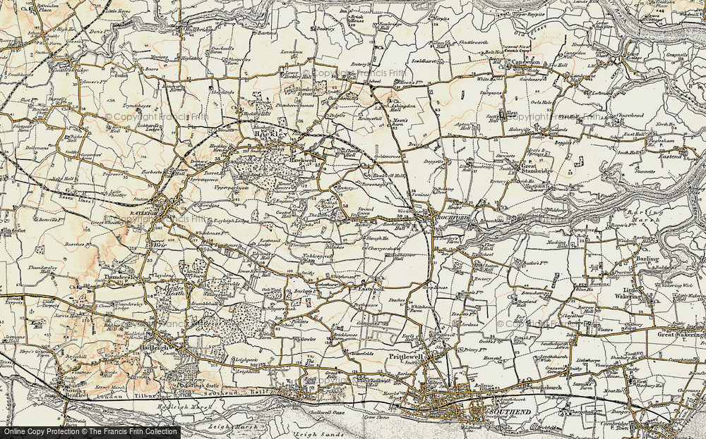 Old Map of Stroud Green, 1898 in 1898