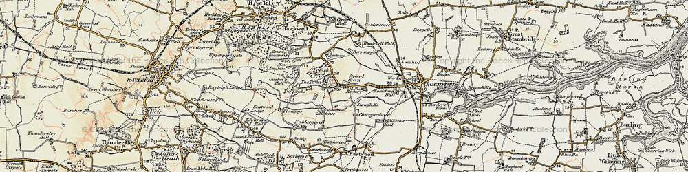 Old map of Stroud Green in 1898