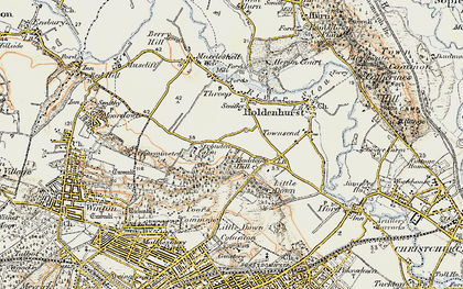 Old map of Strouden in 1897-1909
