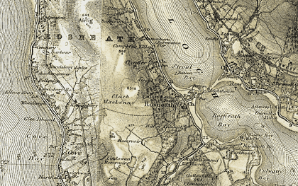 Old map of Stroul in 1905-1907