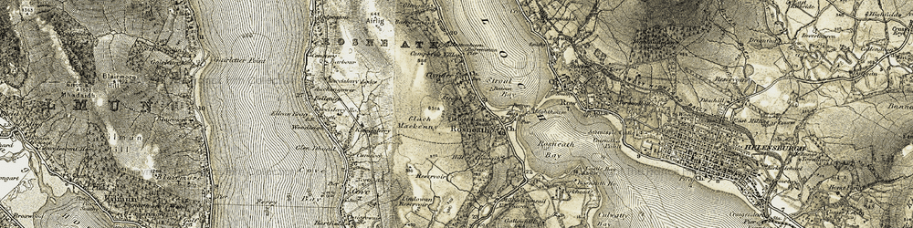 Old map of Stroul in 1905-1907