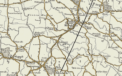 Old map of Strugg's Hill in 1902