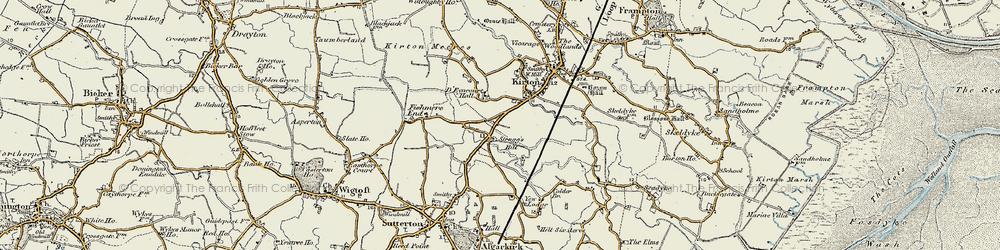 Old map of Strugg's Hill in 1902