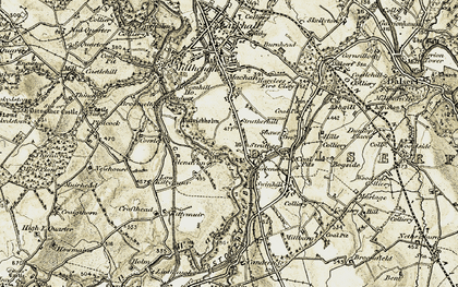 Old map of Strutherhill in 1904-1905