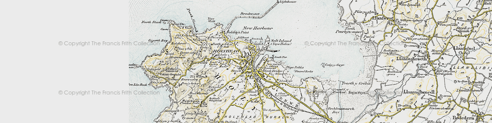 Old map of Stryd in 1903-1910
