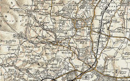 Old map of Stryt-issa in 1902-1903