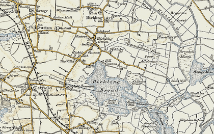 Old map of Stubb in 1901-1902