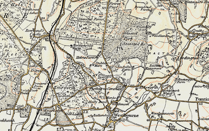 Old map of Stubbermere in 1897-1899