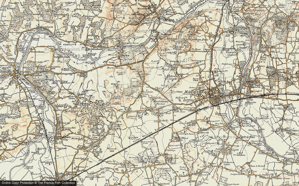 Old Map of Stubbings, 1897-1909 in 1897-1909