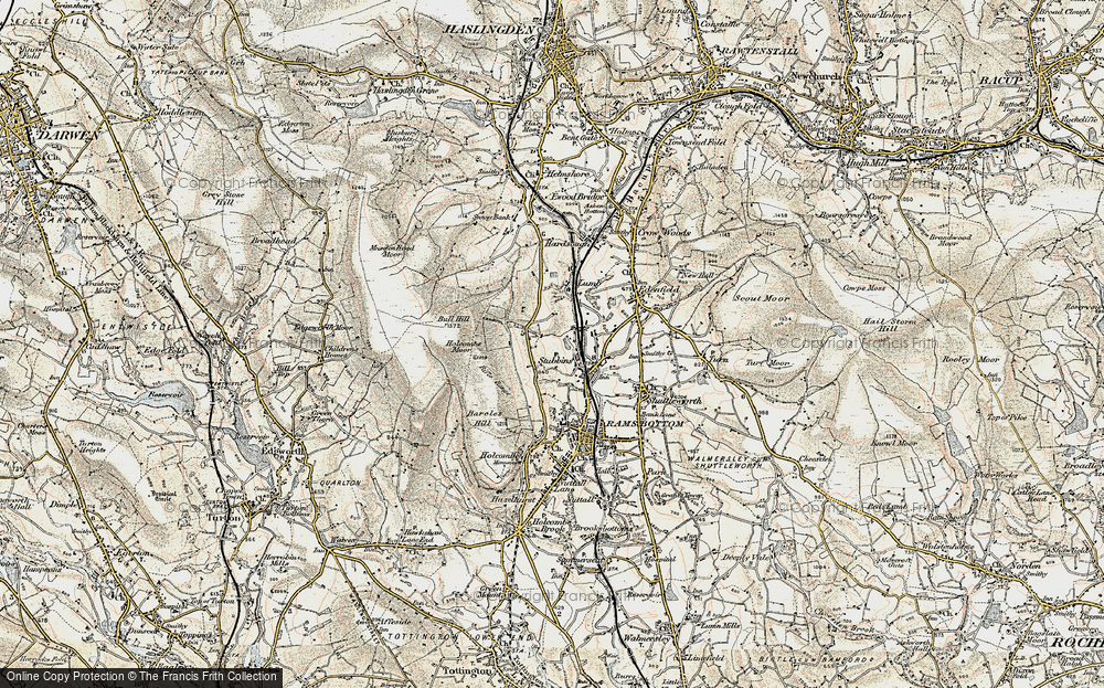 Old Map of Stubbins, 1903 in 1903