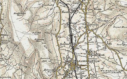 Old map of Stubbins in 1903