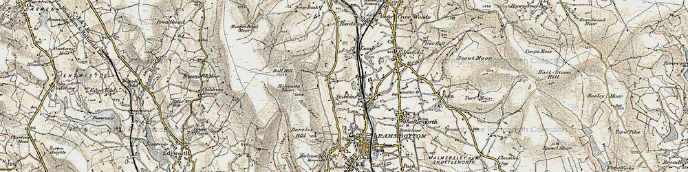 Old map of Stubbins in 1903