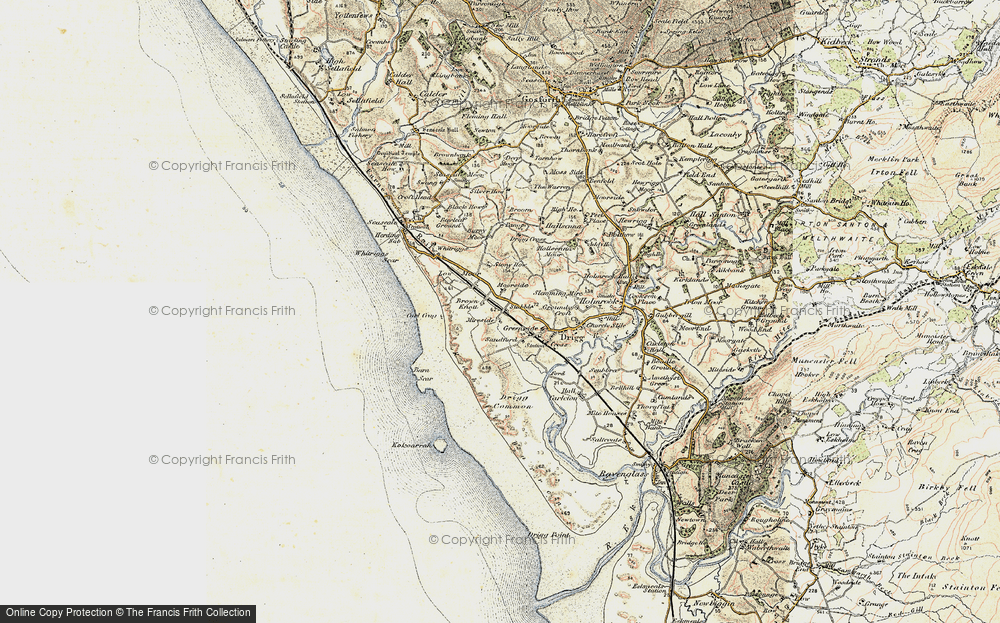 Old Map of Historic Map covering Barn Scar in 1903-1904