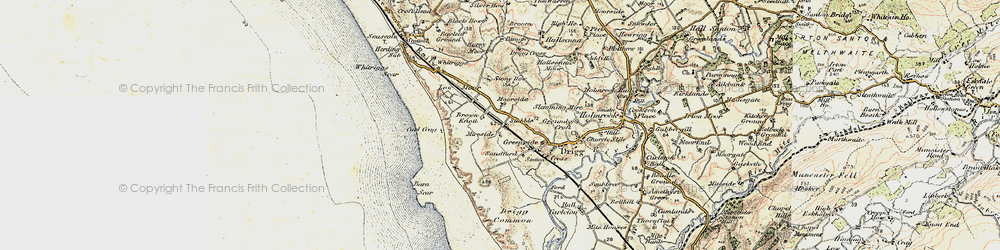 Old map of Barn Scar in 1903-1904