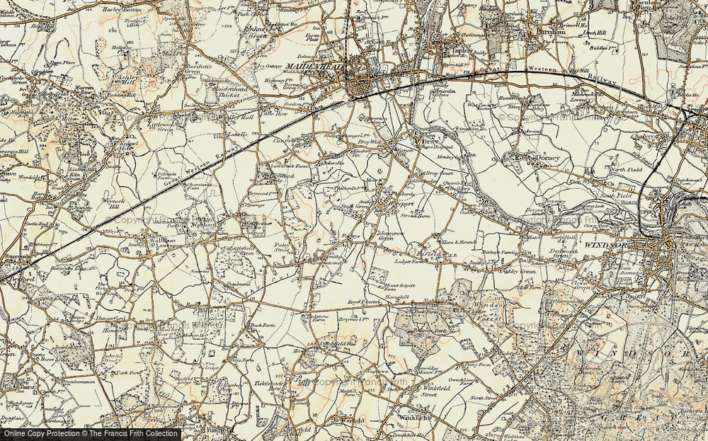 Old Map of Stud Green, 1897-1909 in 1897-1909